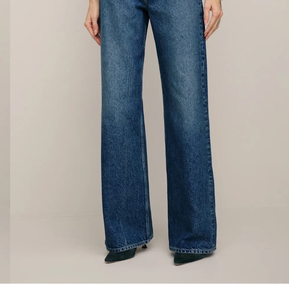 Reformation Dark Blue Flare Jeans